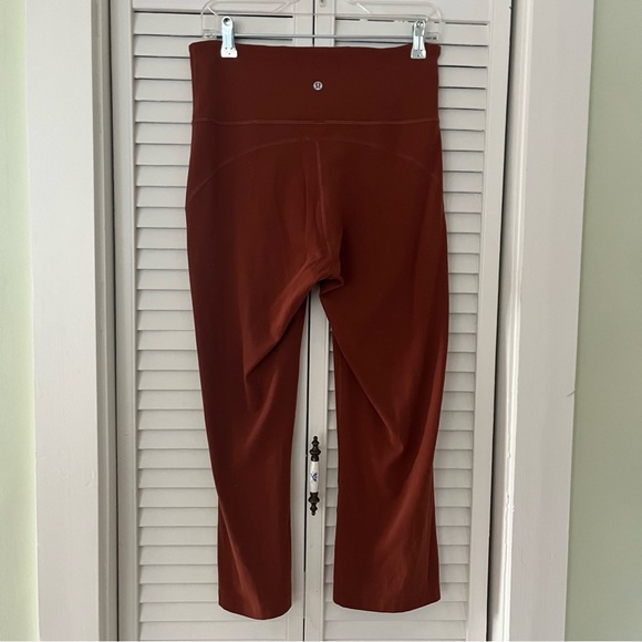 Lululemon Groove Super-High Rise Crop 23” Ancient Copper Nulu Fabric - Picture 4 of 7